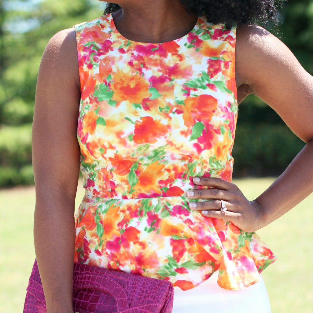 The Serena Saga Floral Peplum 6 square
