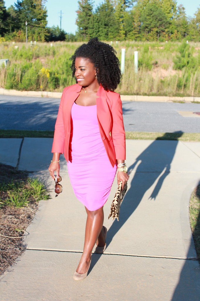 Outfit: Orange, Pink, and Leopard