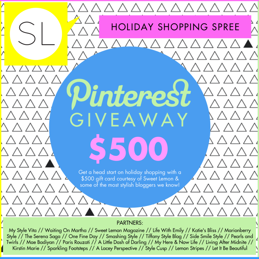 $500 Pinterest Giveaway
